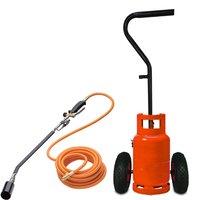 Sherpa Tools Professional Gas Weed Burner & Trolley Kit, Black