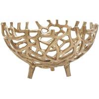 Interiors By PH Small Coral Effect Bowl Gold Aluminium, Gold
