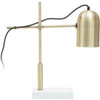 Interiors By PH Metal Desk Lamp With Marble Base BlackGold, Gold