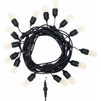 Gardenkraft E27 Style 15 Bulbs Party String Light - Warm White, White