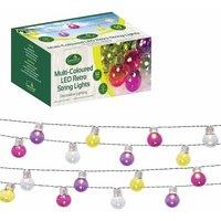 Gardenkraft 50 Retro Party String Lights - Multi-colour, Multi