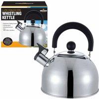 Milestone Camping 2L Stainless Steel Whistling Stove Kettle