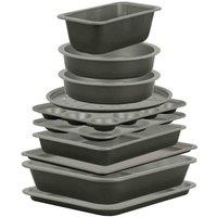 Wham Baker & Salt Large Family Bakeware Set Silver, Silver