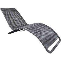 Charles Bentley Zanzibar Sun Lounger Grey, Grey