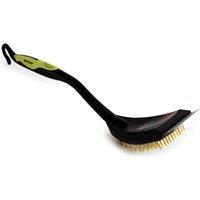 Charles Bentley Bbq Brush With Steel Scraper - Green