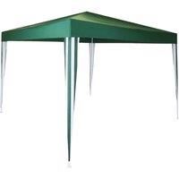 Charles Bentley 3X3M Gazebo Green/Stripe, Green