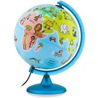 25Cm Nova Rico Mappa Mondo Illuminated Globe, Blue
