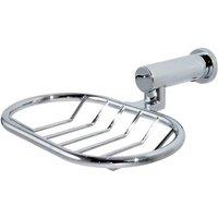 Showerdrape Wall Mounted Chrome Infinity Soap Basket