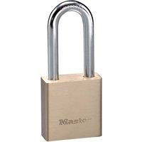 Master Lock 44Mm Wide Thick Brass Body Padlock 51Mm Long Shackle, Gold