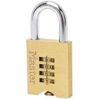 Master Lock 50Mm Brass Resettable Combination Padlock, Gold