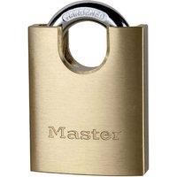 Master Lock 50Mm Brass Padlock - Shrouded Shackle, Gold