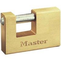 Master Lock 76Mm Brass Rectangular Padlock, Gold