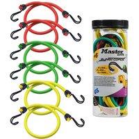 Master Lock 8Mm Twin Wire Bungee - Jar Of 6 Pcs, Multi
