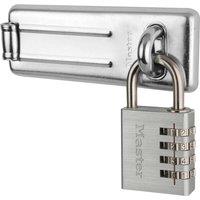 Master Lock 40Mm Aluminium Resettable Combination Padlock - 115Mm Hasp, Grey