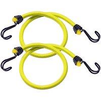 Master Lock 2 X 100Cm X 8Mm Twin Reverse Bungee, Yellow