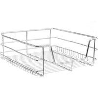 KUKoo Soft Close Pull Out Basket 400Mm X 2, Silver