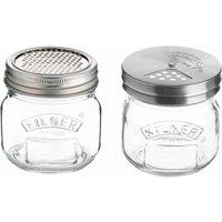 Kilner Set Of 2 Storage Jars Shaker & Fine Grater