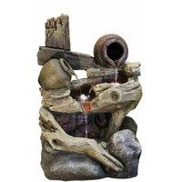 Tranquility Pouring Jugs Solar Powered Water Feature, Grey