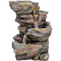 Tranquility Dacite Solar Powered Water Feature, Grey