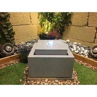 Tranquility Sphere & Resin Base Solar Powered Water Feature, Silver
