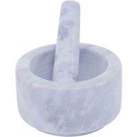 Interiors by PH Marble Mortar And Pestle 250ml - Grey, Grey