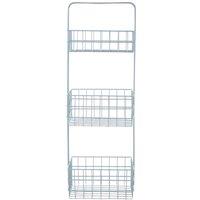 Interiors by PH Wire Storage Caddy 3 Tier - Grey, Grey