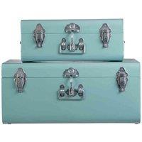 Interiors by PH Set Of 2 Storage Trunks - Green