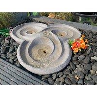 Tranquility Dropa Stone Mains Powered Water Feature, Grey