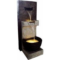 Tranquility 2 Fall Cascade Mains Powered Water Feature, Grey