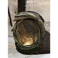 Tranquility Fossil Leaf Solar Powered Water Feature