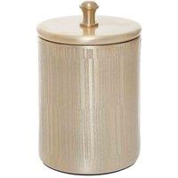 Interiors By Ph Champagne Finish Canister With Lid, Gold