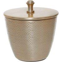 Interiors By Ph Aluminium Canister With Lid, Gold