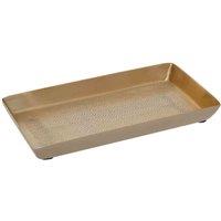 Interiors By Ph Aluminium Finish Tray, Gold