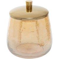 Interiors By Ph Glass Canister With Lid - Gold, Gold