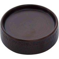 Interiors By Ph Hammered Aluminium Soap Dish - Dark Bronze