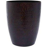 Interiors By Ph Hammered Aluminium Waste Bin - Dark Bronze