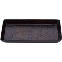 Interiors By Ph Hammered Aluminium Tray - Dark Bronze