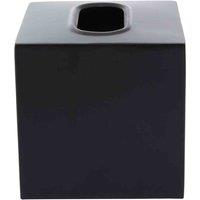Interiors By Ph Stainless Steel Tissue Box, Black