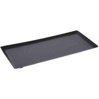 Interiors By Ph Stainless Steel Tray, Black