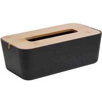 Interiors By Ph Tissue Box - Black, Black