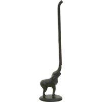 Interiors By Ph Elephant Toilet Roll Holder - Black, Black
