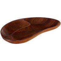 Interiors By Ph 2 Section Serving Dish Acacia Wood