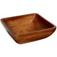 Interiors By Ph 2 Section Serving Bowl With Large Square Acacia Wood, Brown