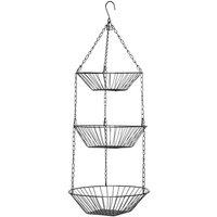 Interiors By Ph 3 Tier Hanging Baskets - Chrome, Silver