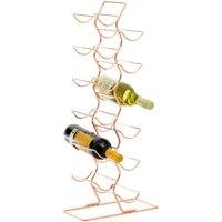 Interiors By Ph 6 Tier Wine Rack - Copper Finish