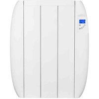 Mylek Aluminium Electric Panel Heater Radiator With 24 7 Timer 600W, White