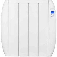 Mylek Aluminium Electric Panel Heater Radiator With 24/7 Timer 1Kw, White