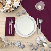 Belledorm Amalfi Table Cloth 230 Rnd - Maroon, Red