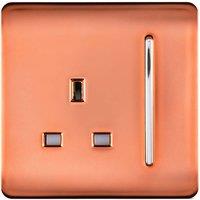 Trendi 1 Gang 13A Switched Socket Copper