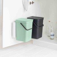 Brabantia Sort & Go Built-in Bin 2 x 12L - Jade Green Grey, Multi